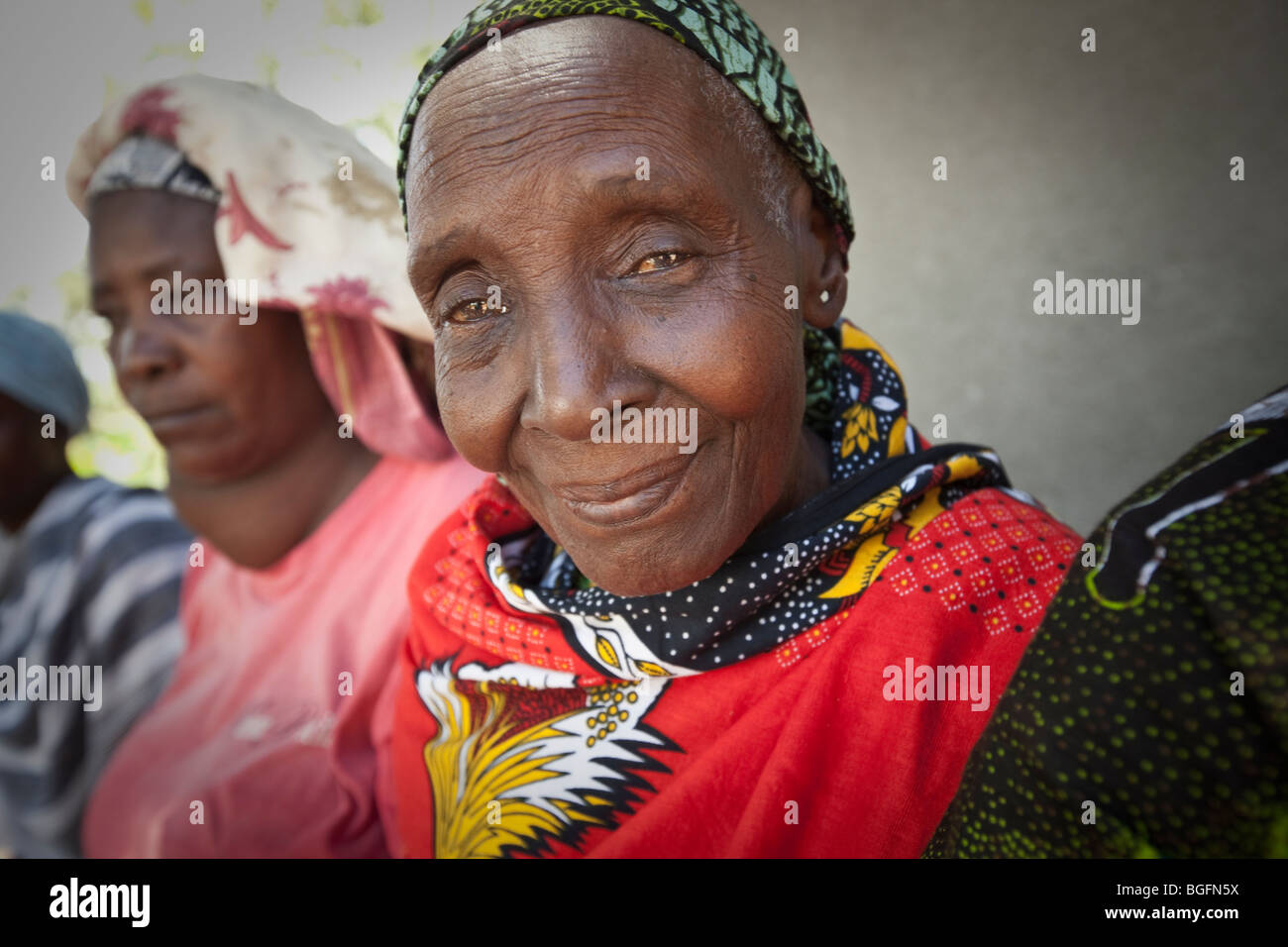 Women at a medical dispensary, Chekereni Village, Tanzania, East Africa. Stock Photo