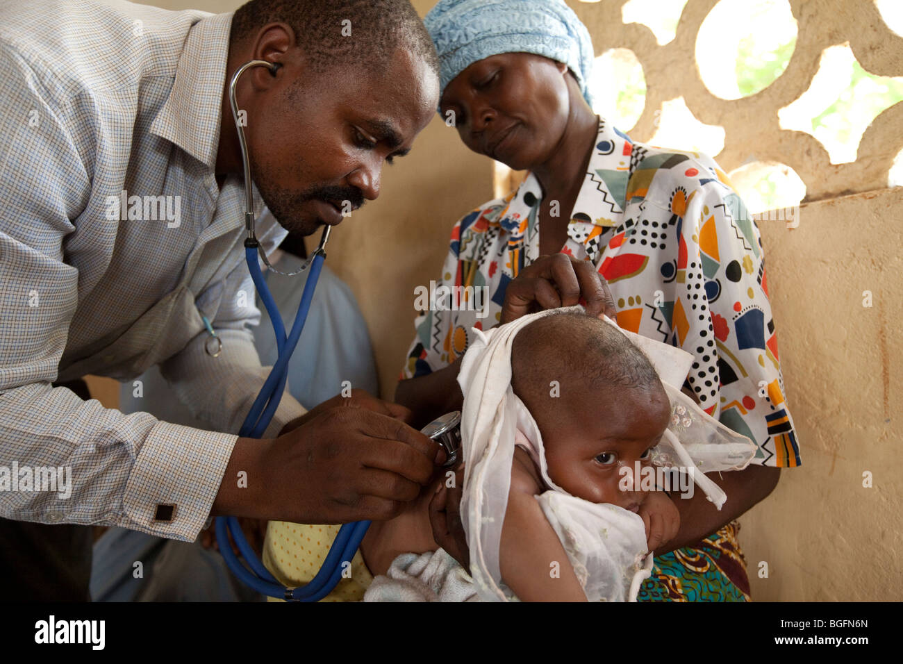 Medical dispensary, Chekereni Village, Tanzania, East Africa. Stock Photo