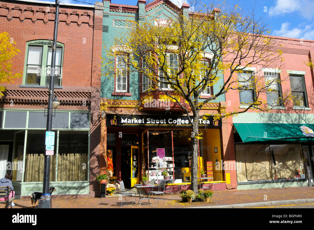 Market Street Downtown Shopping Corning New York Finger Lakes Region Stock Photo Alamy