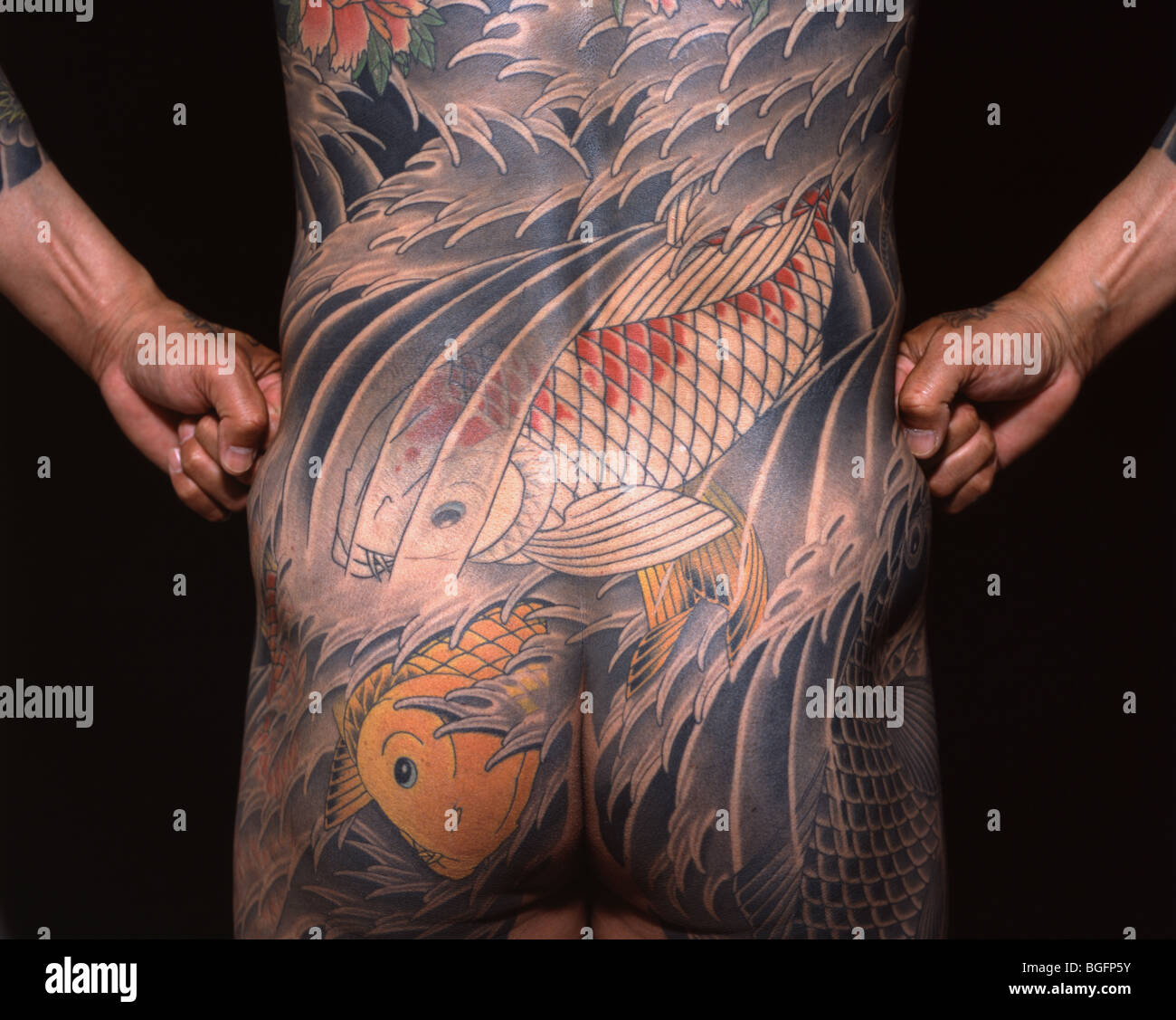 Full body suit traditional Japanese Irezumi Tattoo Stock Photo - Alamy