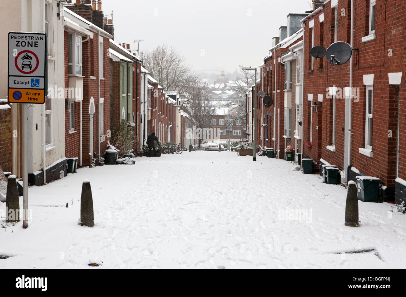 Exeter in snow Stock Photo Alamy