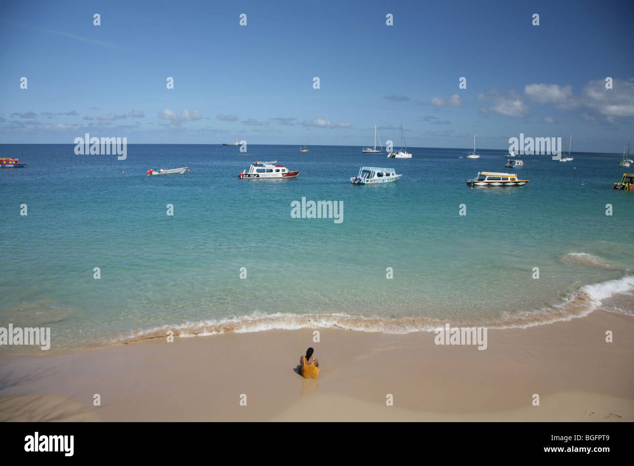 Store Bay Beach in Crown Point - Tobago, West Indies Stock Photo - Alamy