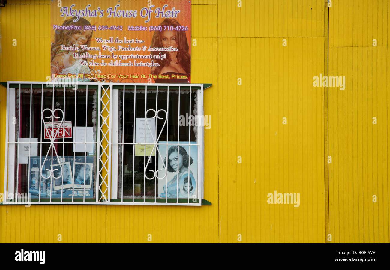Street scene from Scarborough, Tobago 2008 Stock Photo