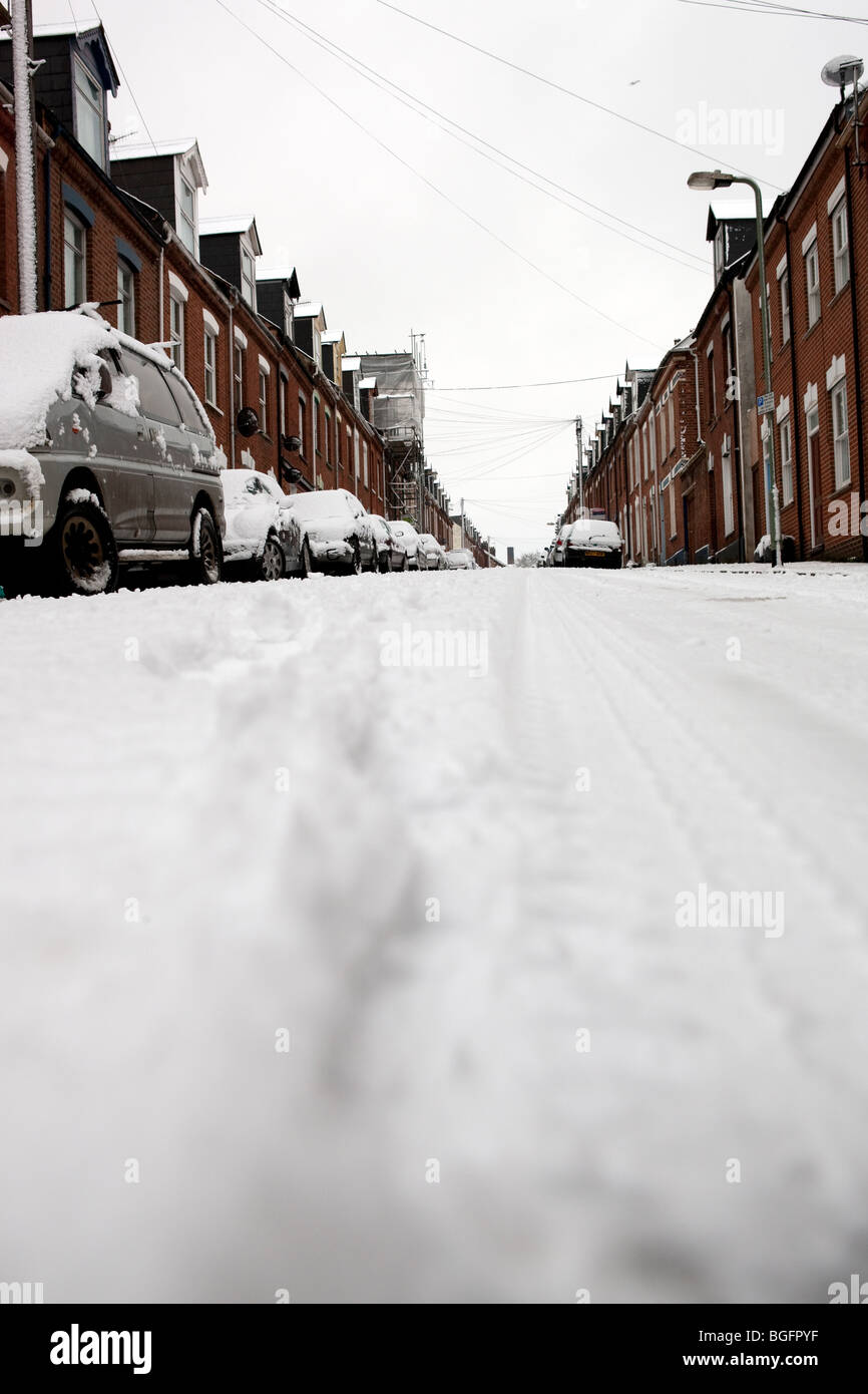 Exeter in snow. Portland Street Stock Photo Alamy