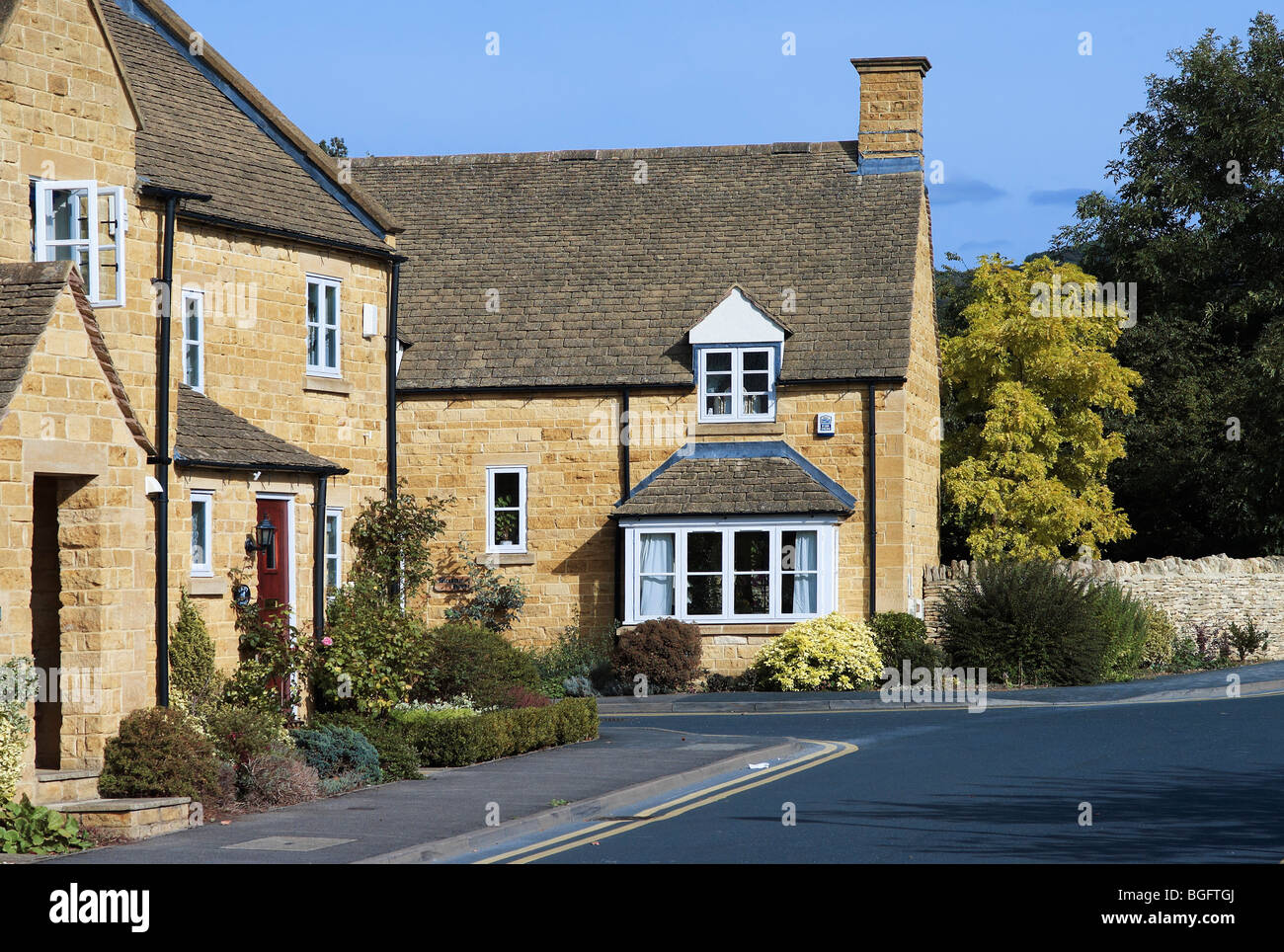 town house high street broadway cotswolds worcestershire uk Stock Photo