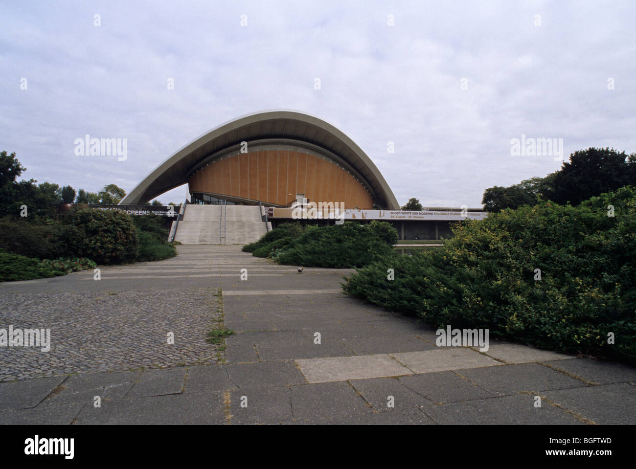 Haus der Kulturen Der Welt House of World Cultures Designed by architect Hugh Stubbins Jr - Berlin Stock Photo