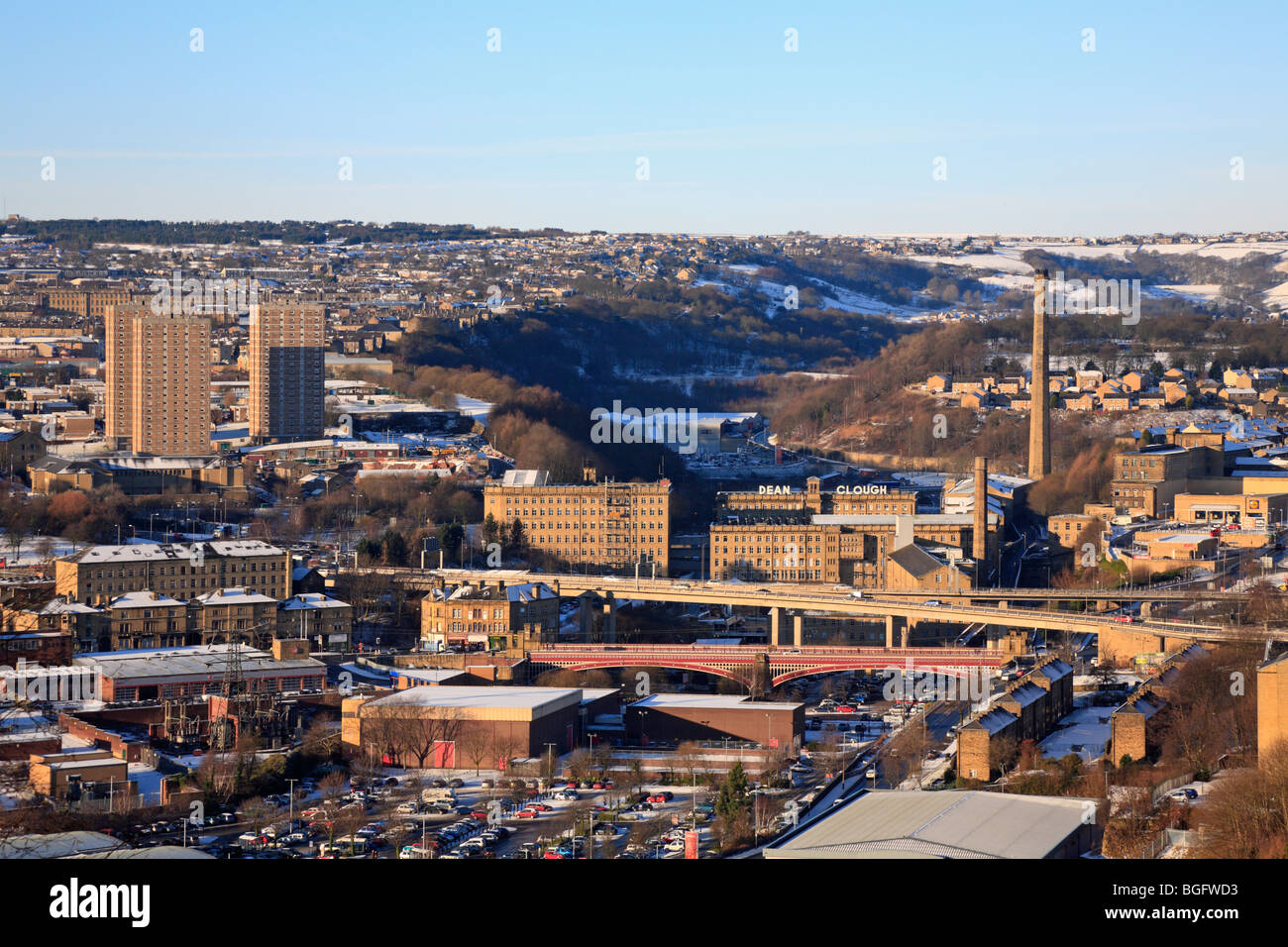 Dean Clough, Halifax, West Yorkshire, England, UK Stock Photo Alamy