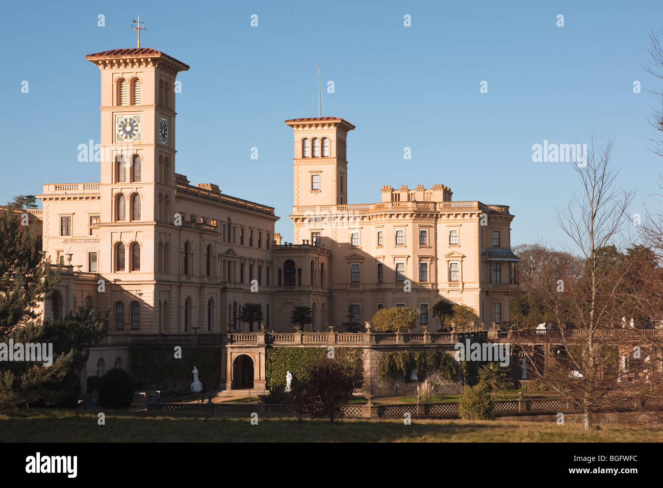 Osborne House Queen Victoria's Family Home View to Clock Tower