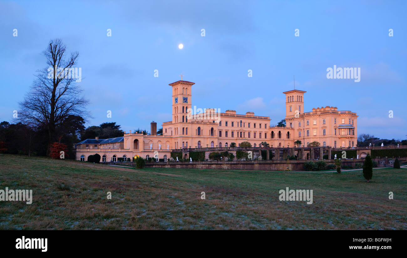 Osborne House Queen Victoria's Island Family Home Predawn Moon