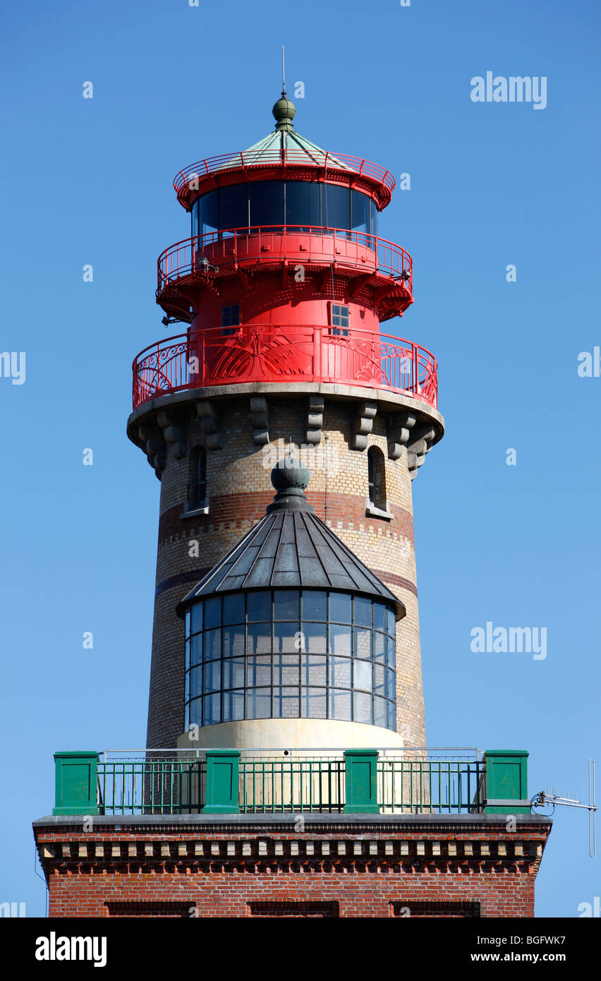 Kap Arkona, lighthouse. in the front is the Schinkel lighthouse.behind of it the bis lighthouse, island of ruegen, Germany. Stock Photo