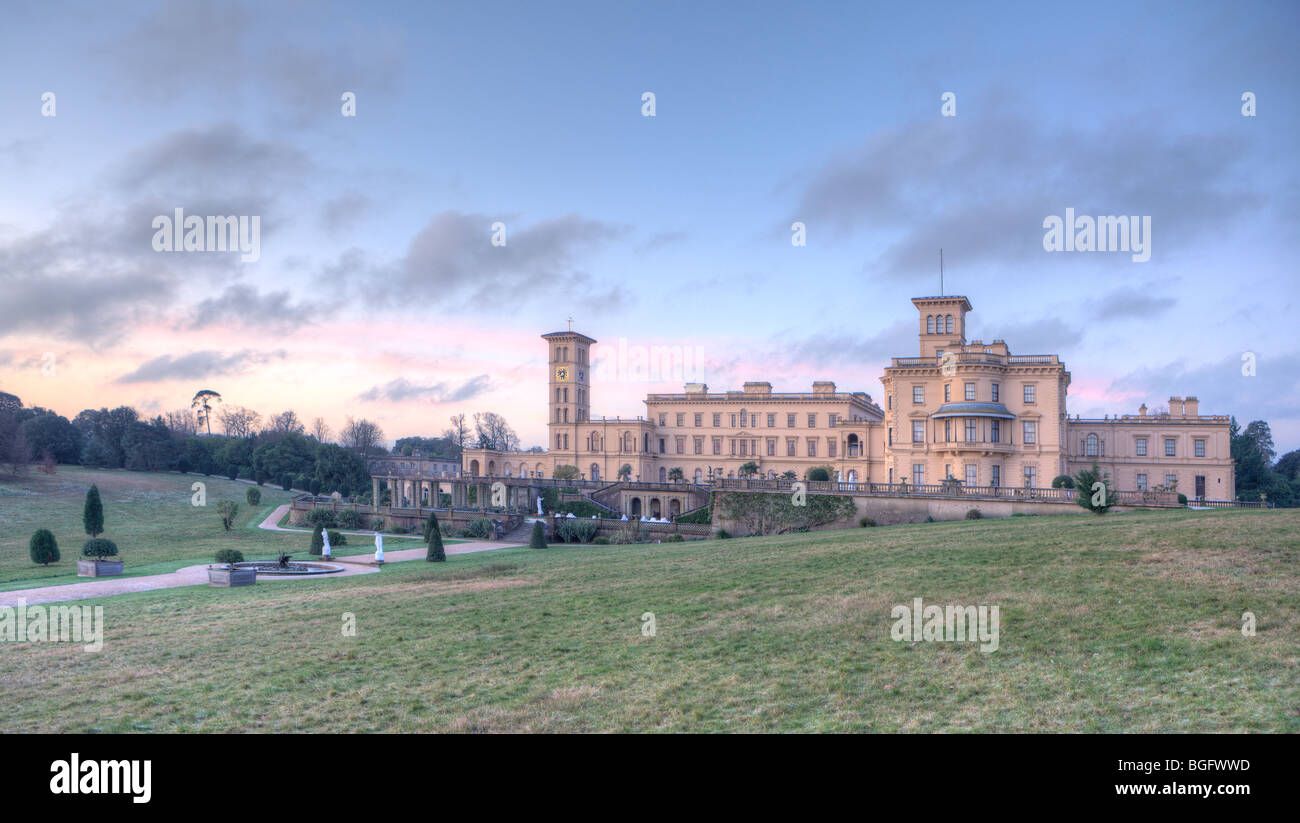 Osborne House & Gardens Dawn Stock Photo Alamy
