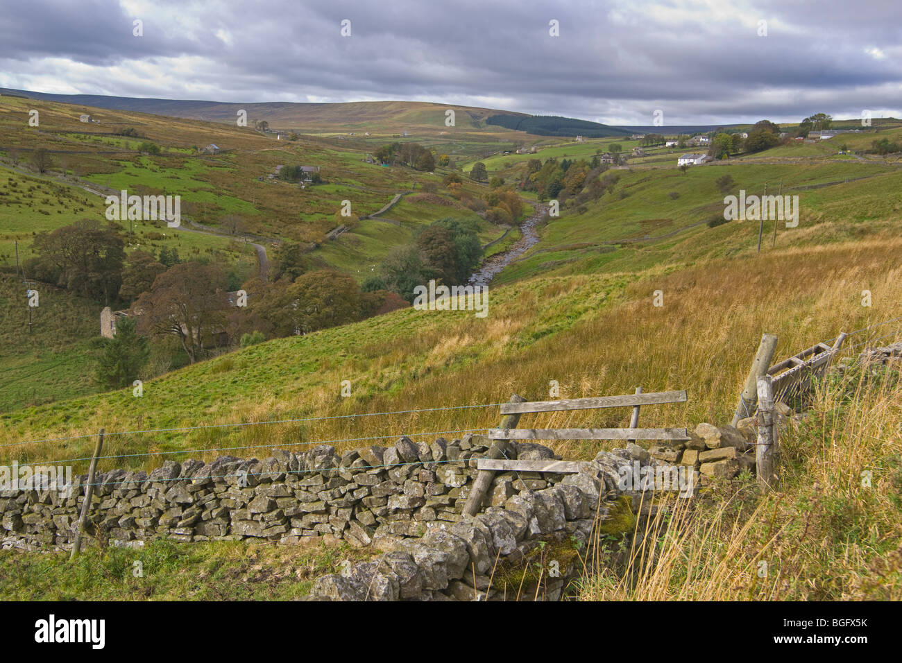 Upper Teesdale, Alston, Northern Penines, England, October, 2009 Stock Photo