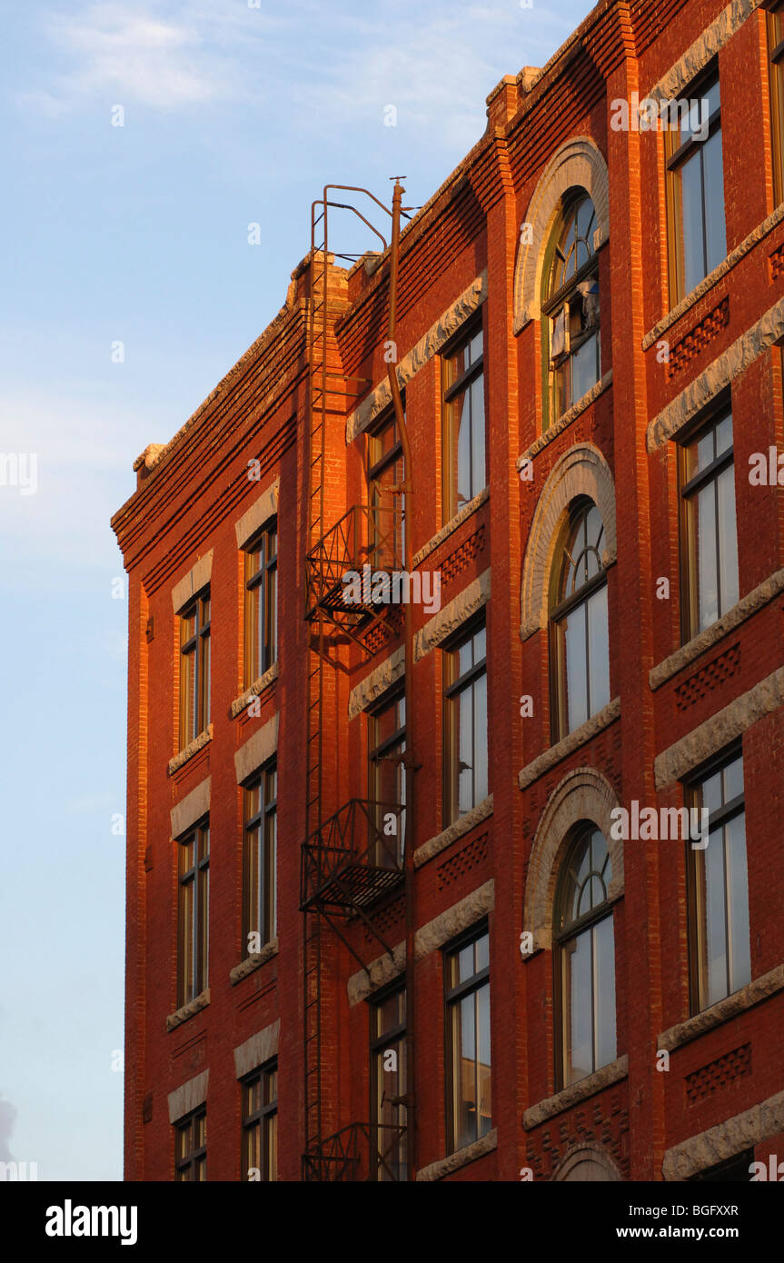 Building facade, Exchange District, Manitoba, Canada Stock Photo Alamy