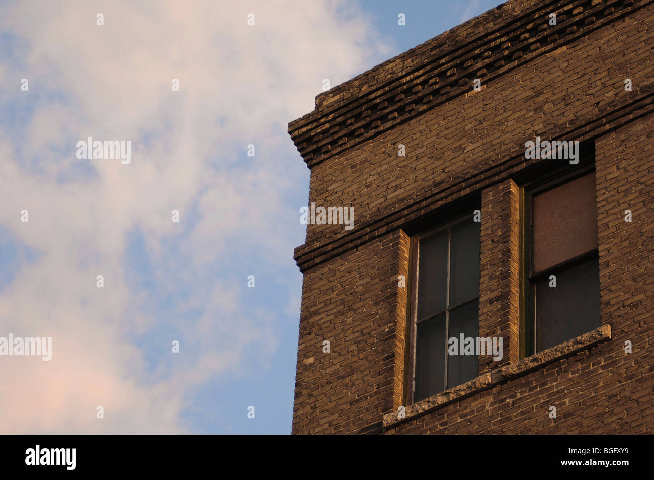 Building detail, Exchange District, Manitoba, Canada Stock Photo Alamy