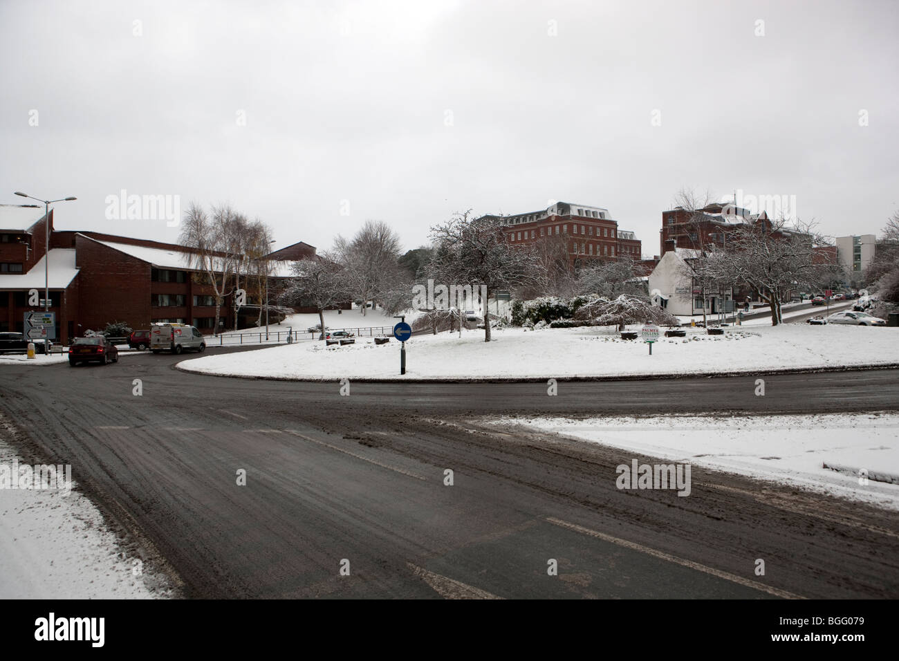 Exeter in snow Stock Photo Alamy