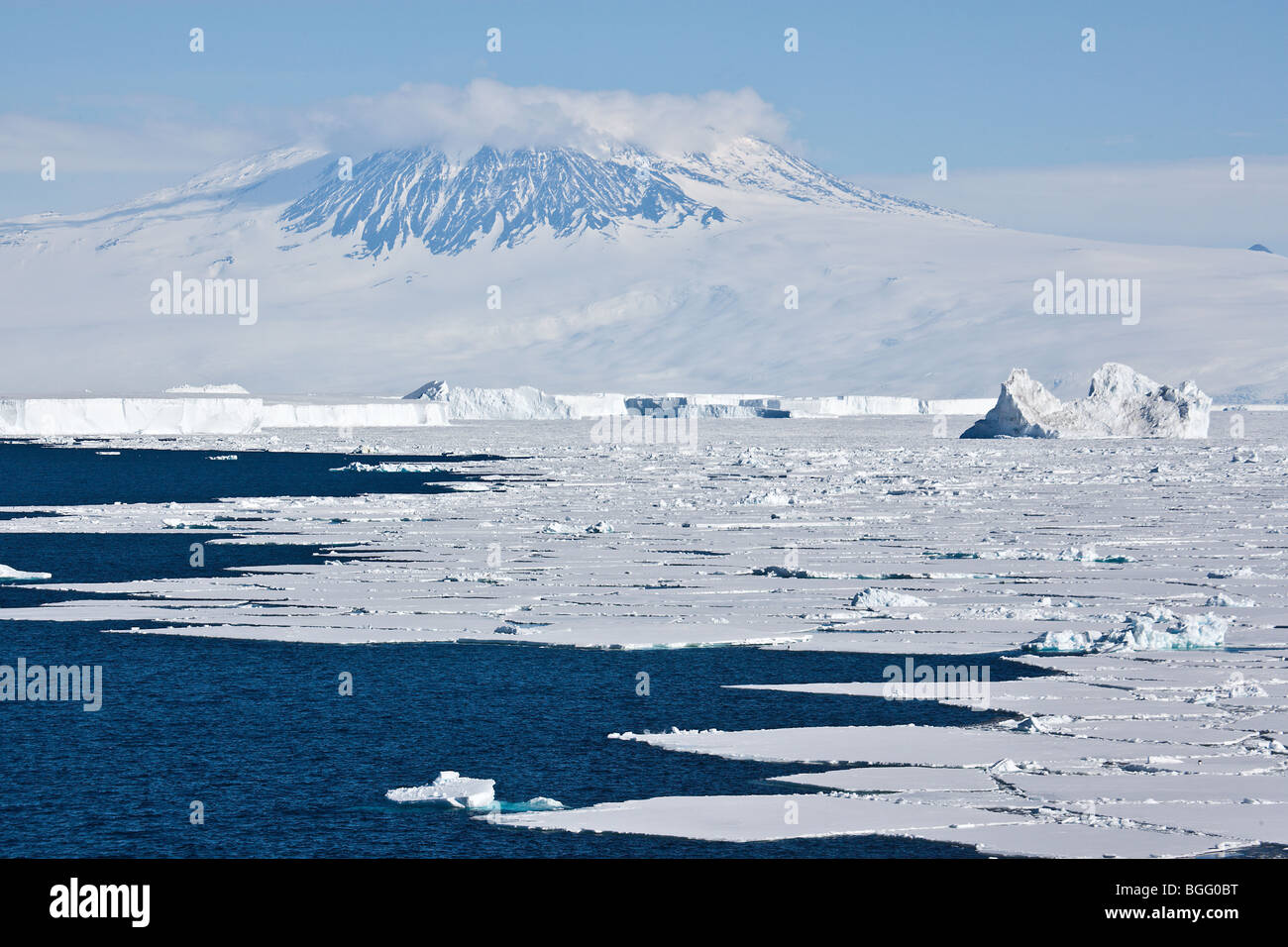 mount erebus on ross island