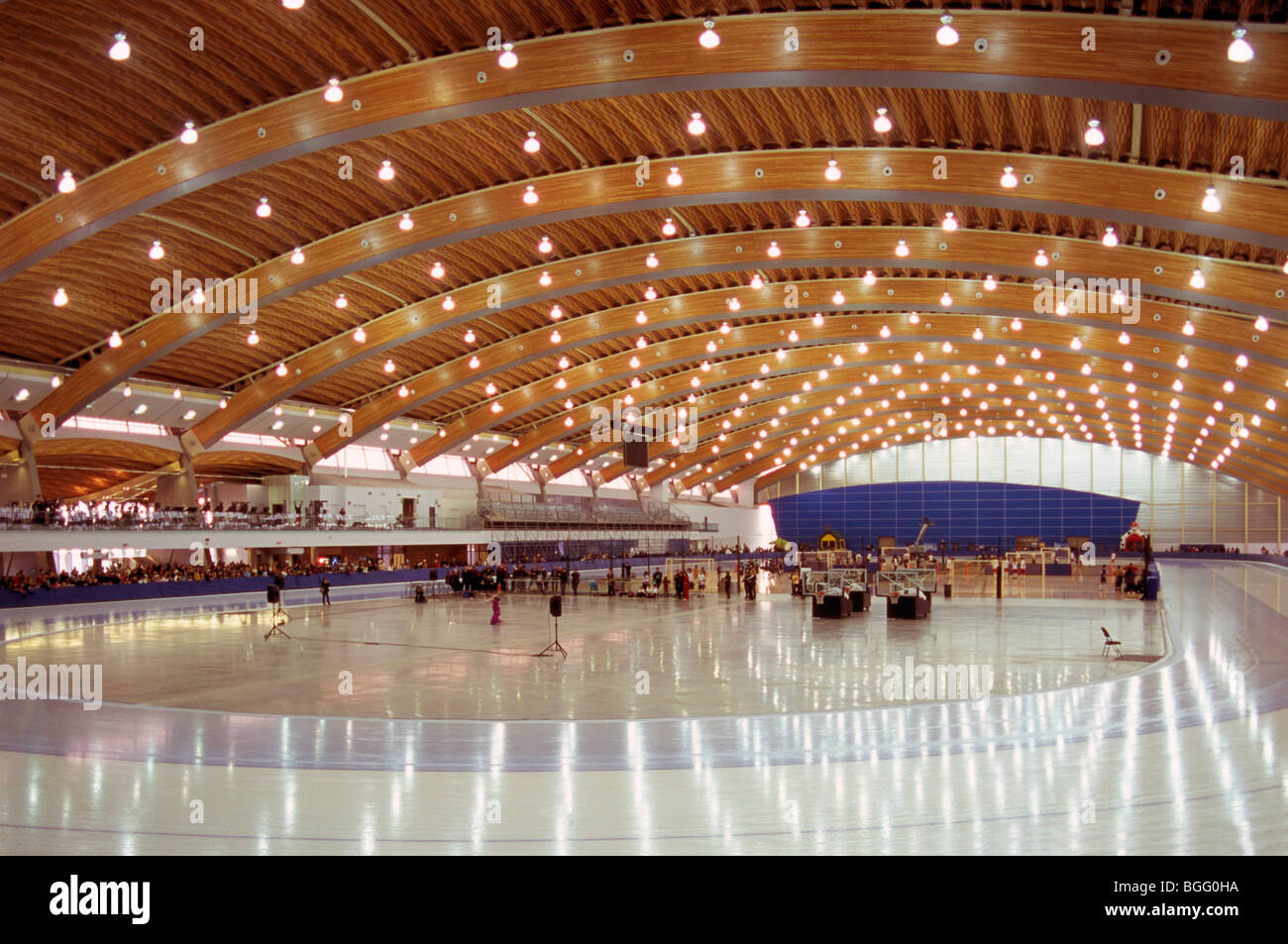 Olympic Oval, Richmond, BC, British Columbia, Canada - 2010 Vancouver Winter Olympics Speed Skating Venue, Public Skating Rink Stock Photo