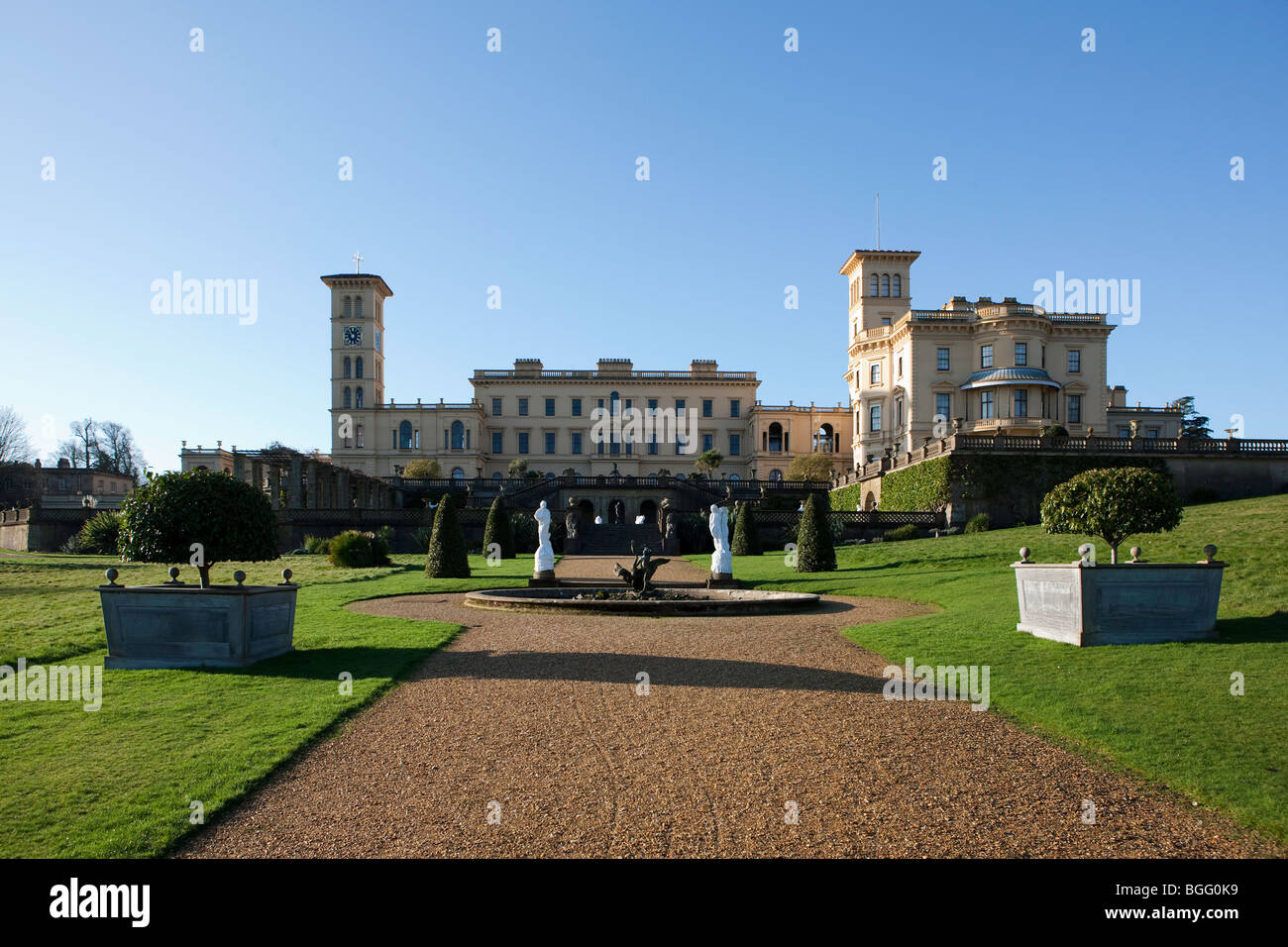 Osborne House Queen Victoria's Island Family Home Early Morning Stock