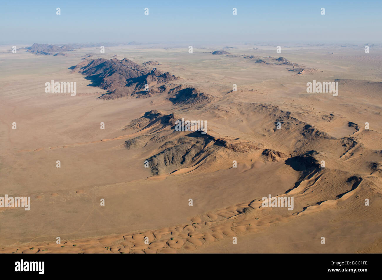 Aerial views of Damaraland, Kunene region, Namibia. Stock Photo