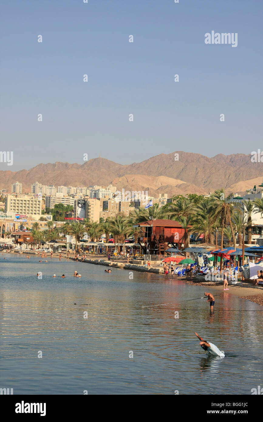 Israel, the northern beach in Eilat Stock Photo