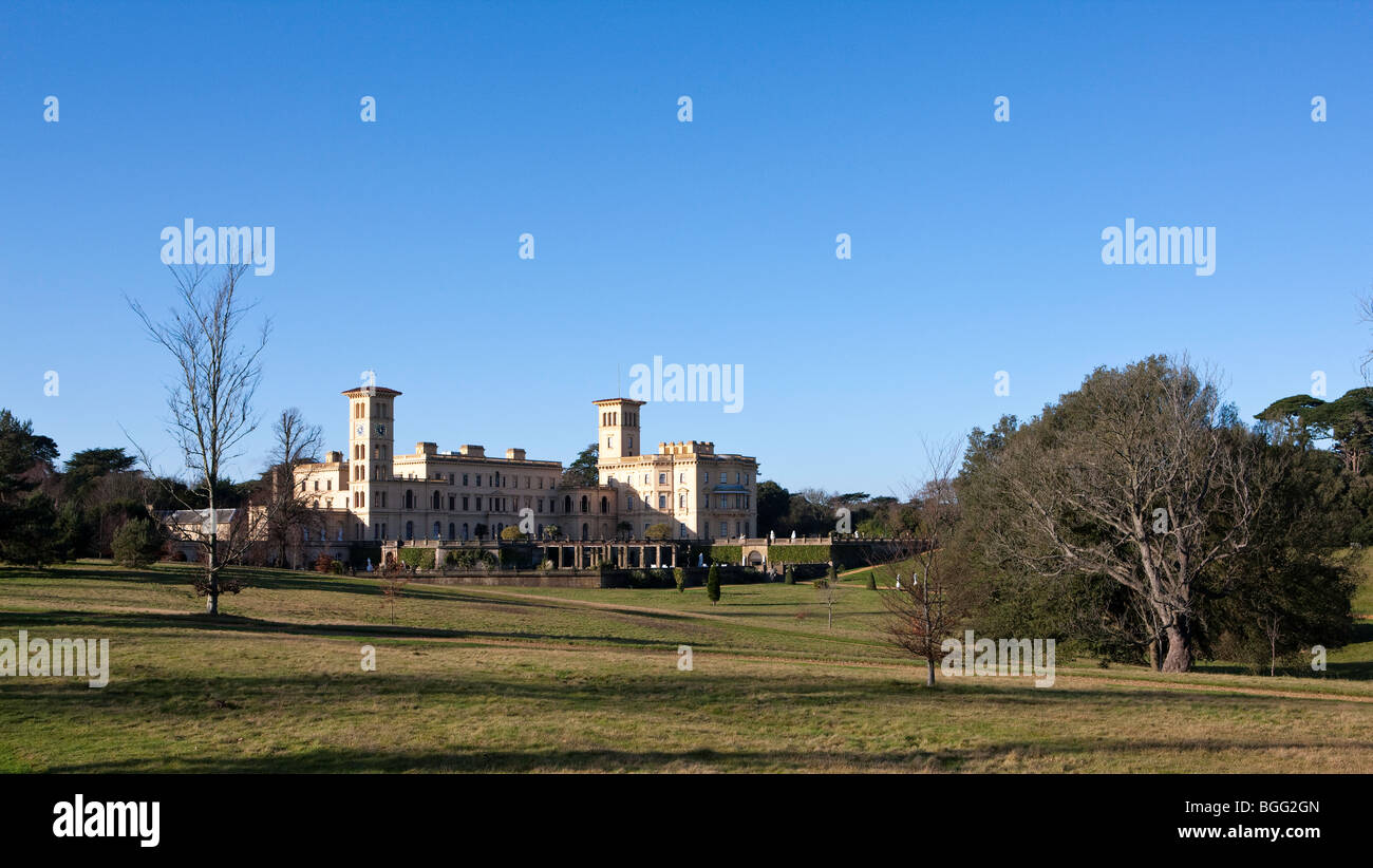 Osborne House Queen Victoria's Island Family Home Blue Sky Stock