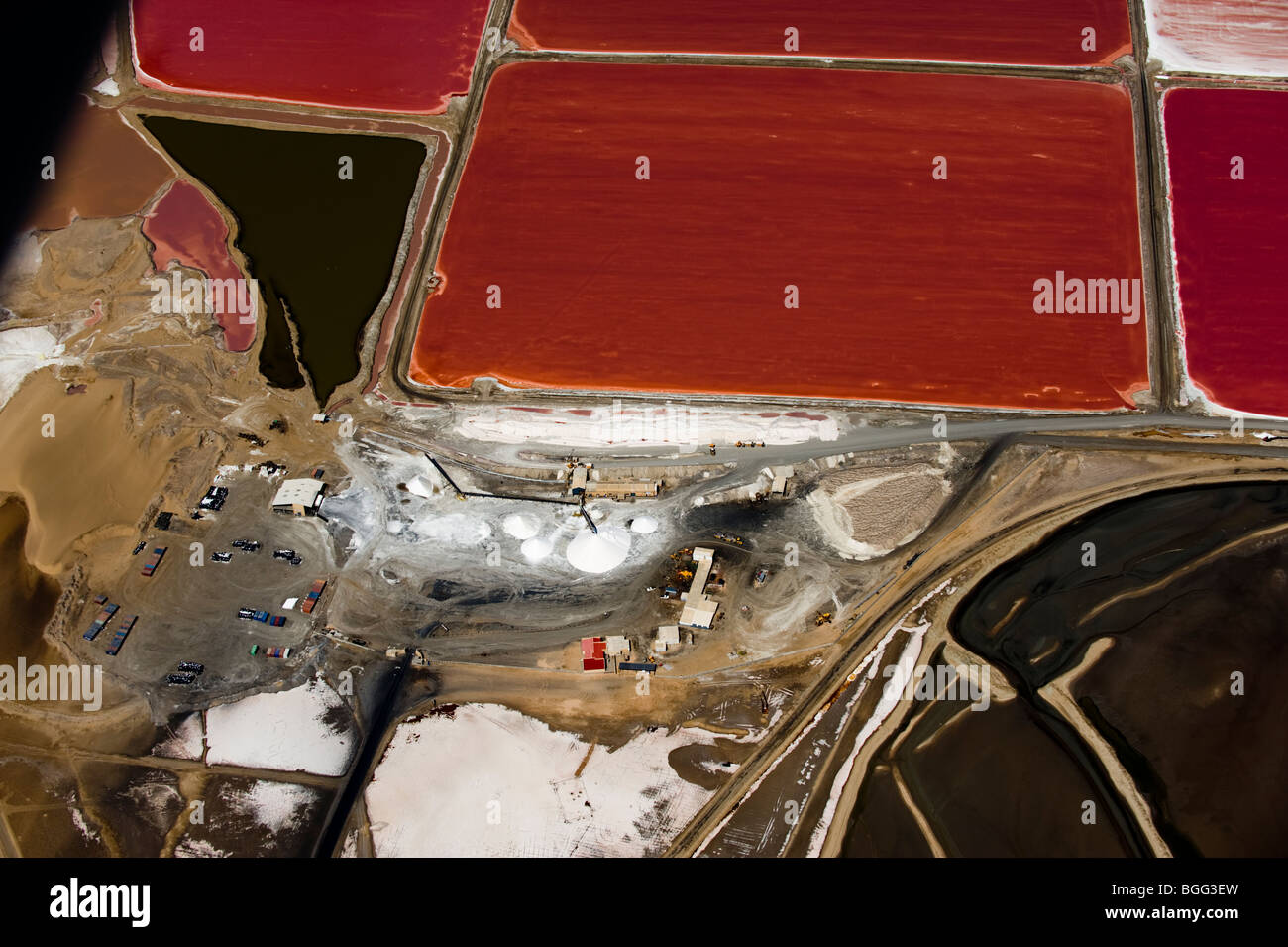 Aerial view of salt works, Walvis Way, Namibia Stock Photo - Alamy