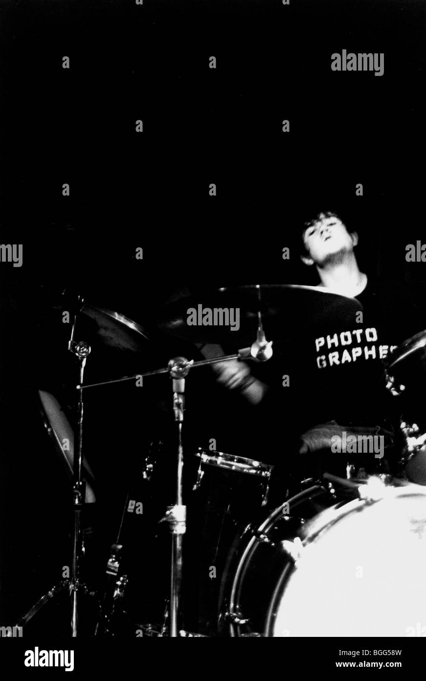 A drummer drumming Stock Photo Alamy