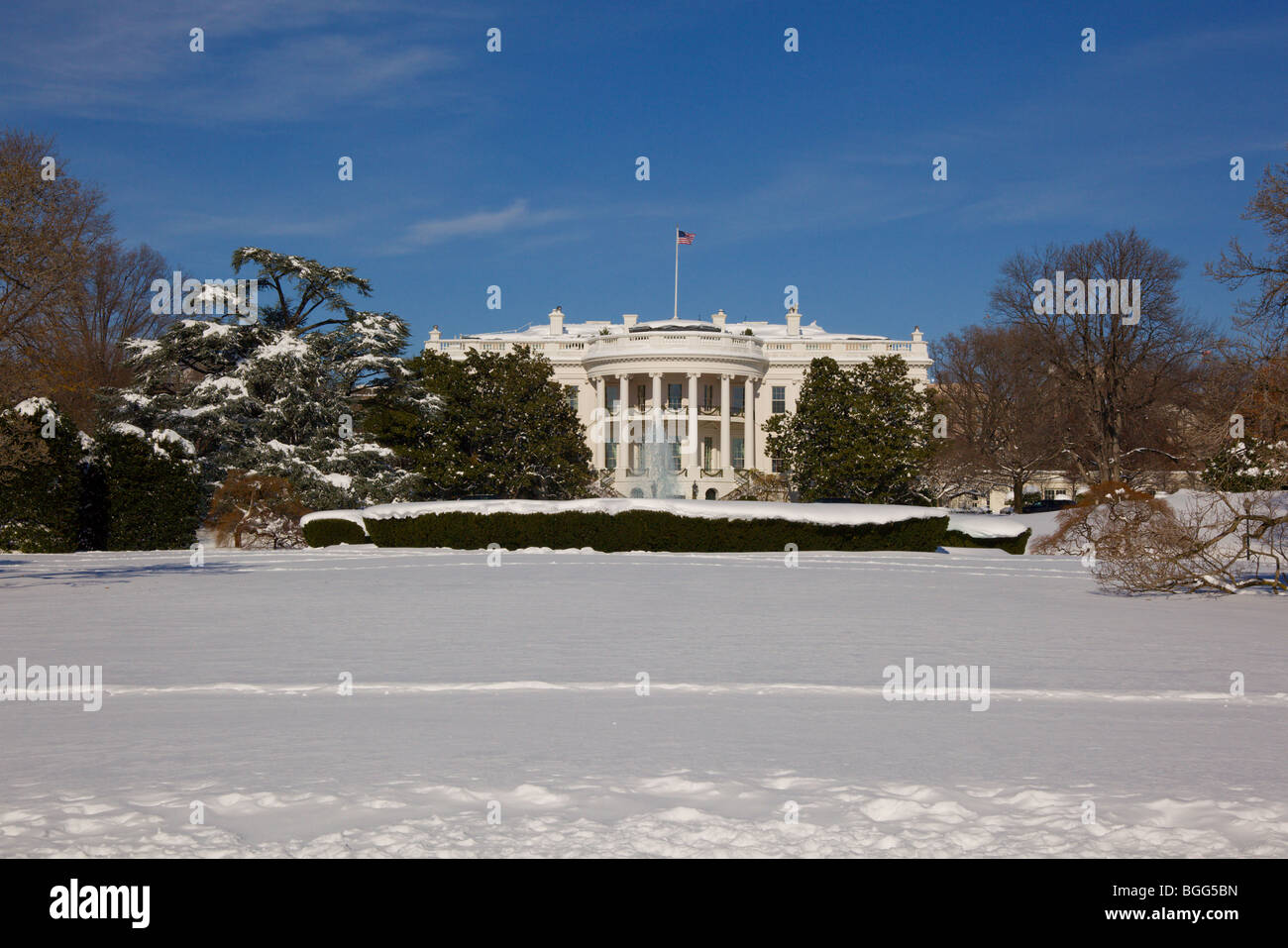 Washington dc white house snow hi-res stock photography and images - Alamy