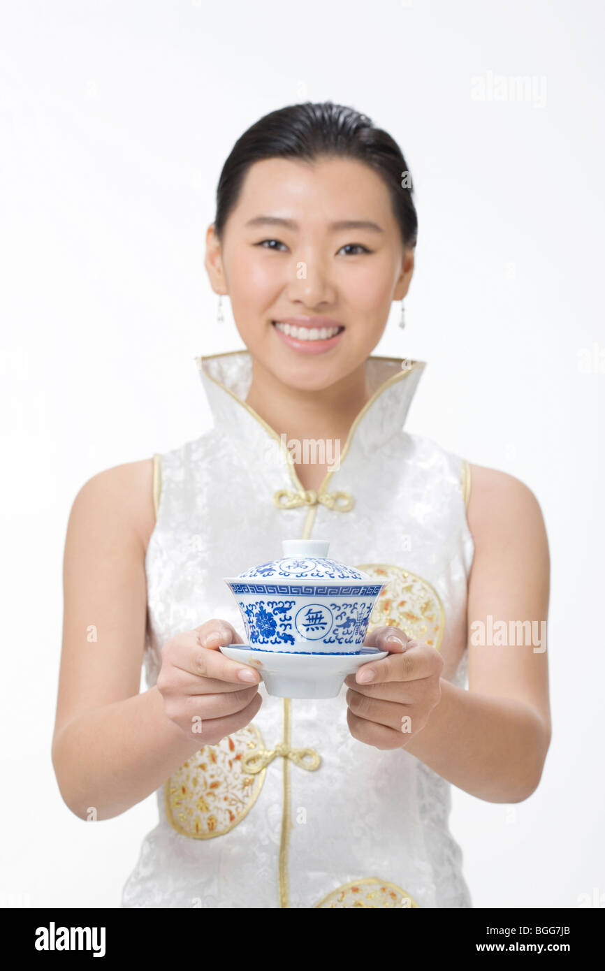 Woman dressed traditional clothes tea hi-res stock photography and ...