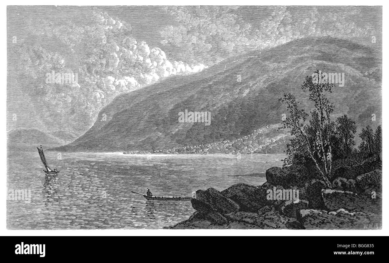 Lake from near SabbathDay Point Stock Photo Alamy
