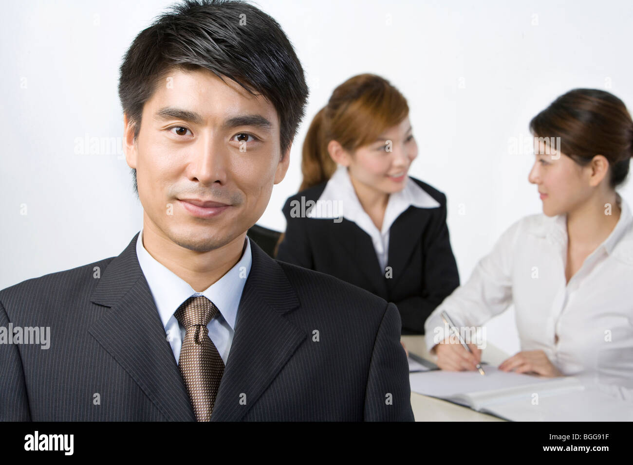 Businessmen in meeting Stock Photo - Alamy