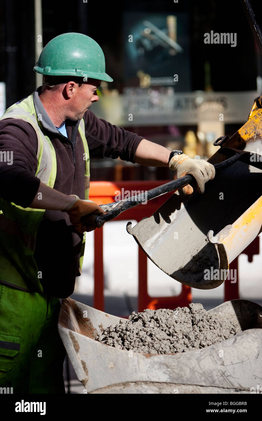 Delivery of ready mix concrete Stock Photo Alamy