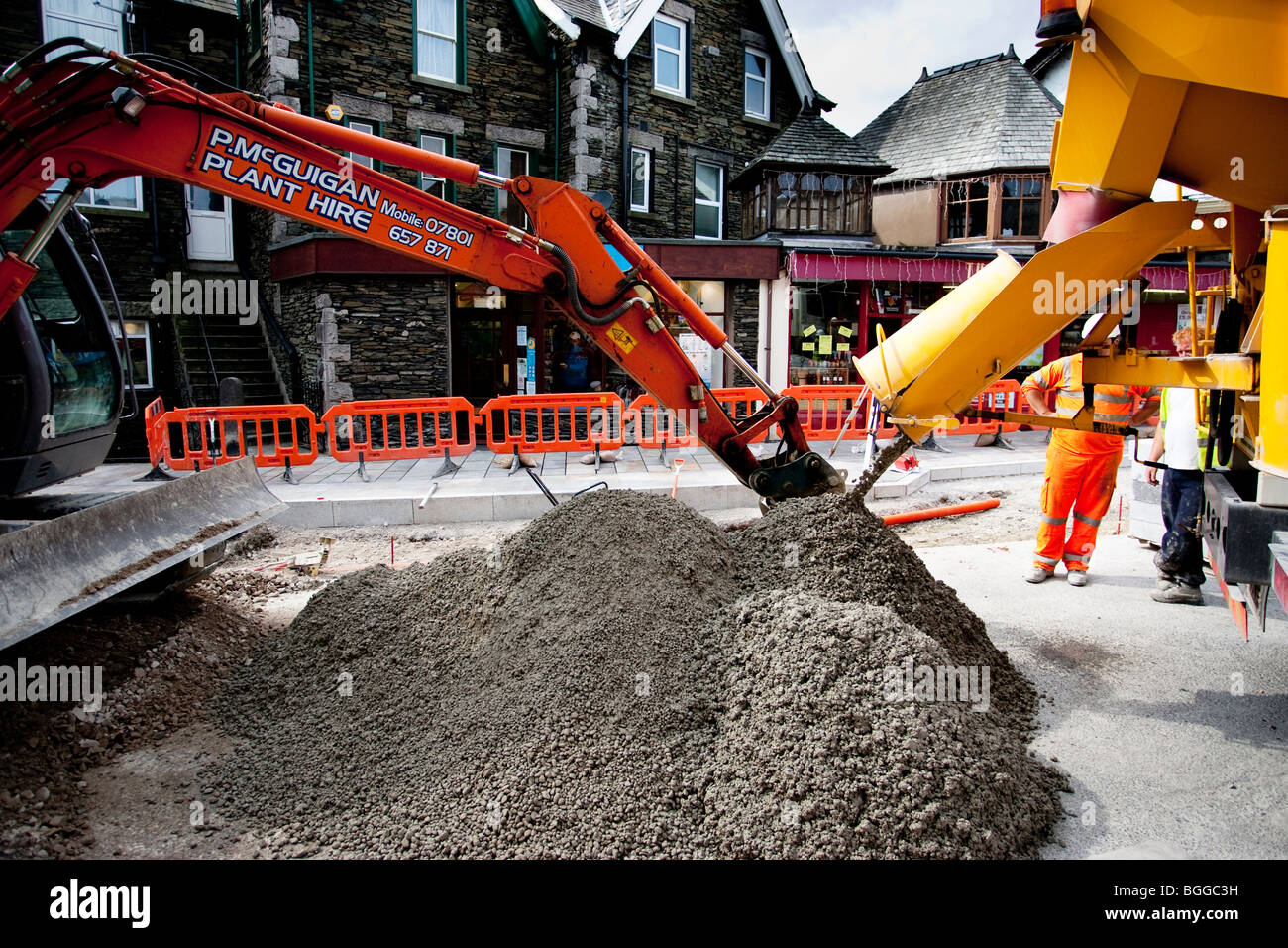 Delivery of ready mix concrete Stock Photo Alamy