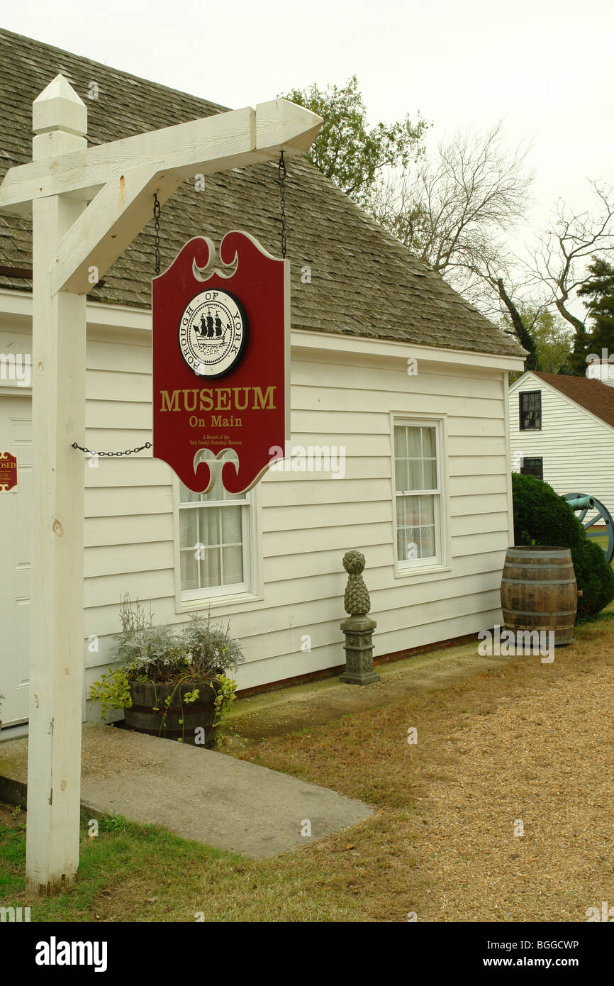 AJD61987, Yorktown, VA, Virginia, Museum on Main Stock Photo Alamy