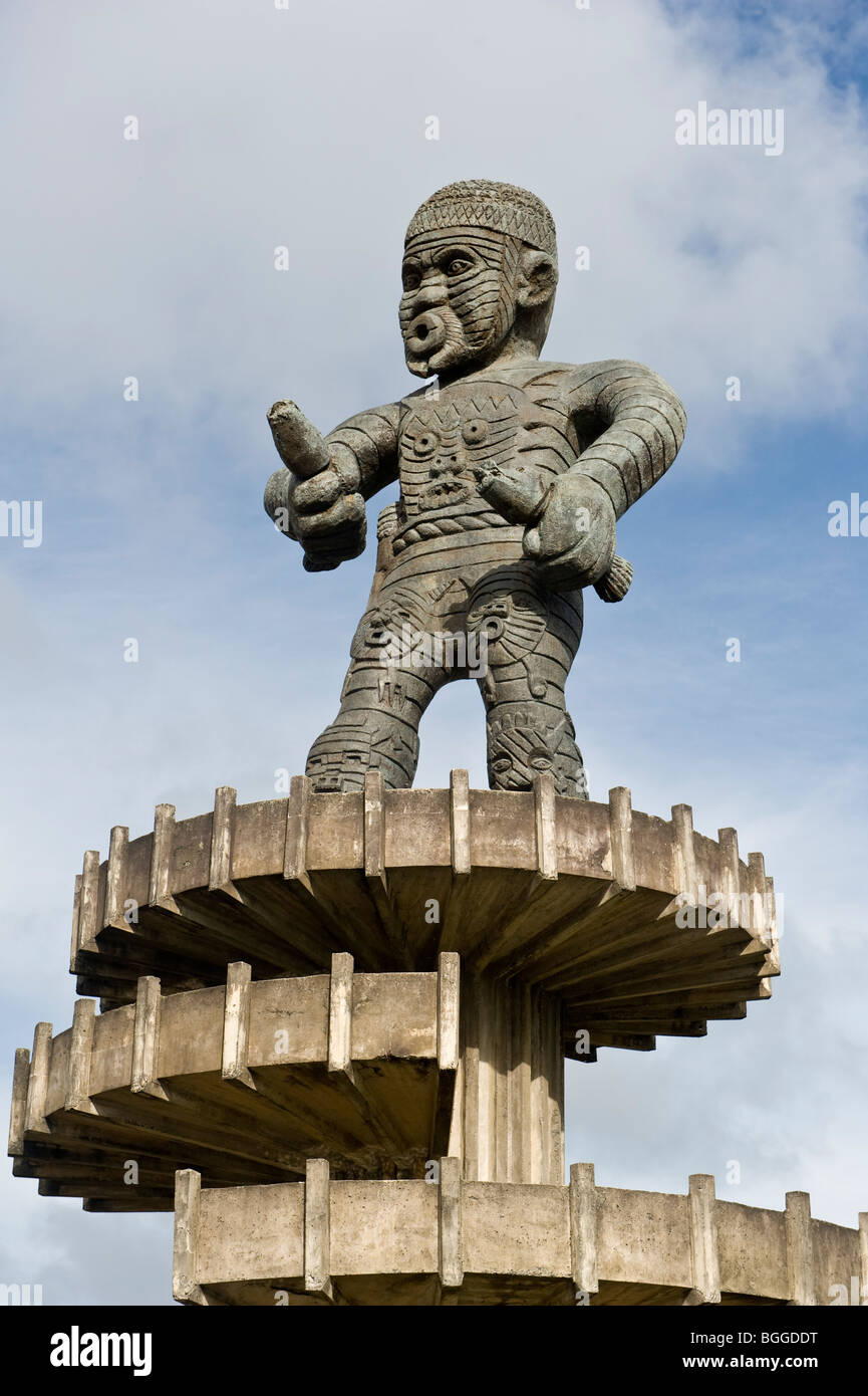 Cuffy Monument slave uprising leader in 1763 Square of the Revolution in the capital