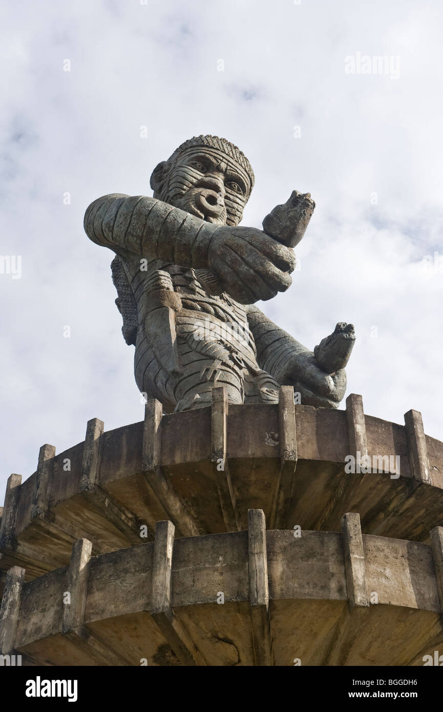 Cuffy Monument slave uprising leader in 1763 Square of the Revolution in the capital
