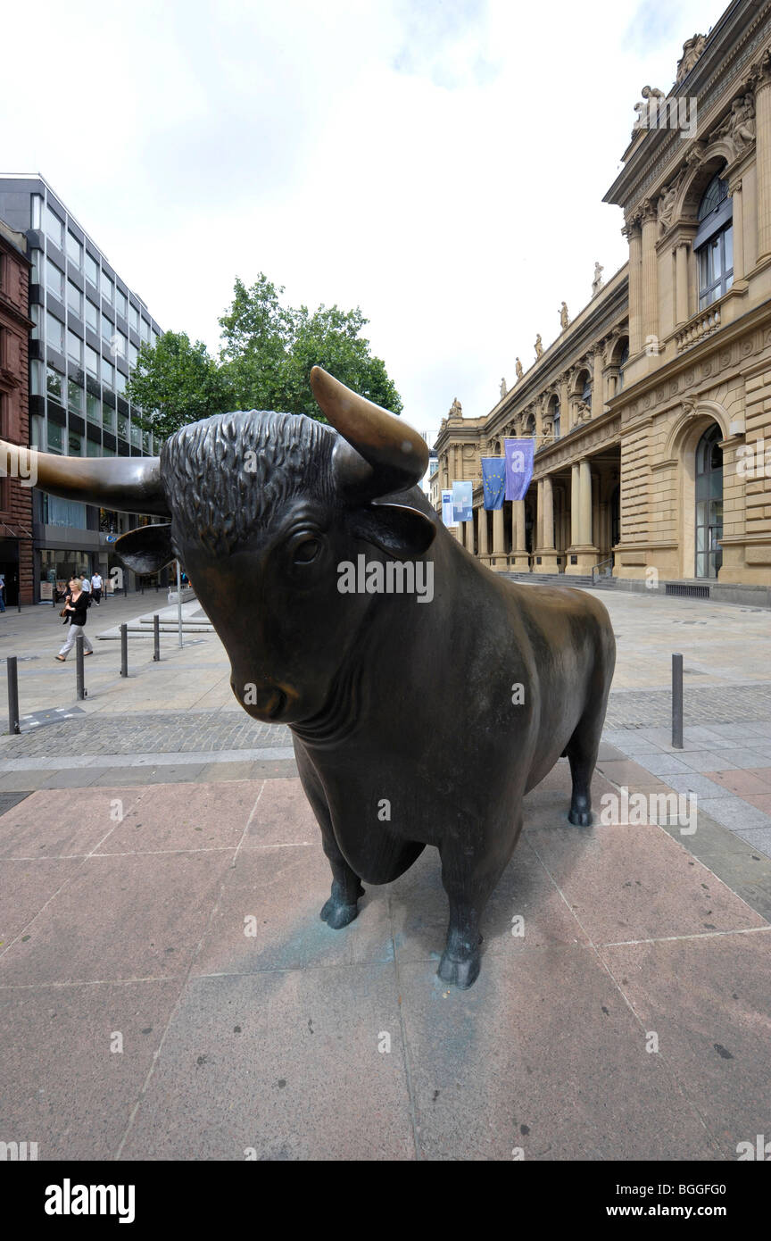 Frankfurt exchange, Germany Stock Photo