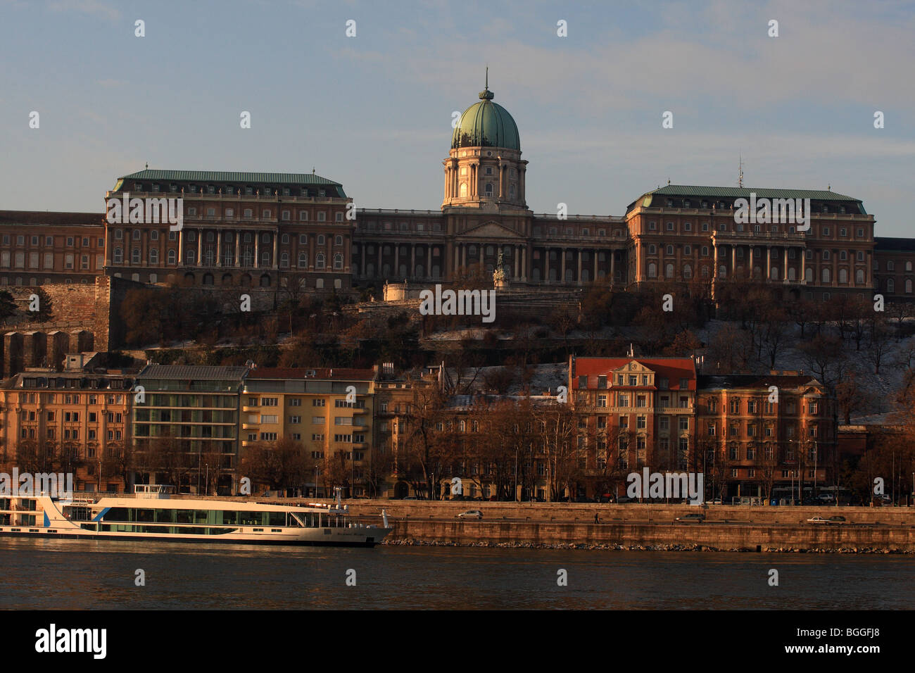 Dec 31, 2009 - Budapest, Hungary - The Royal Palace on Castle Hill. Stock Photo