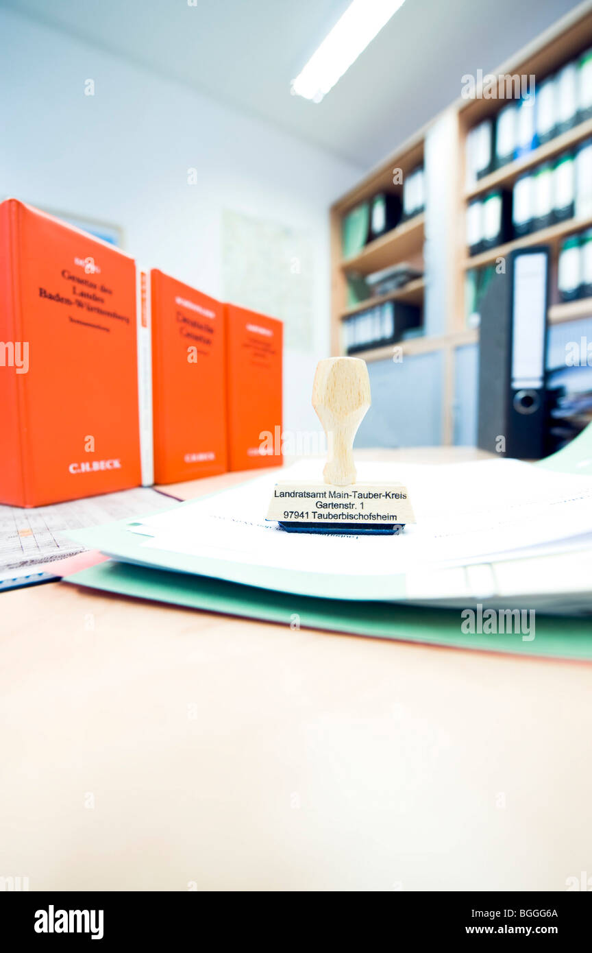 Stamp On A Stack Of Paper High Resolution Stock Photography and Images ...