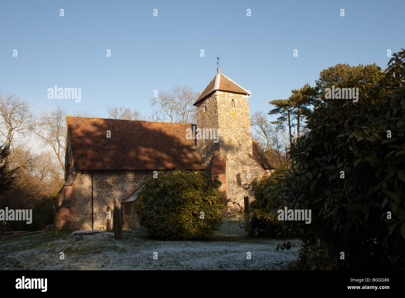 West Kingsdown Church and its surroundings Stock Photo - Alamy