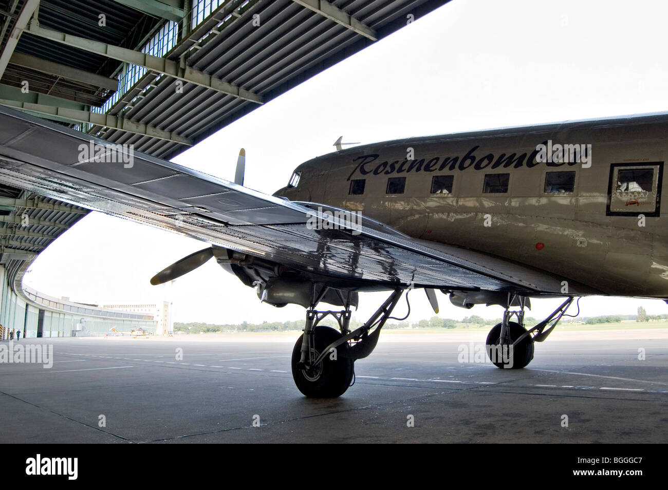 Douglas DC3/C47 aircraft, Candy Bomber, Tempelhof airport, Berlin