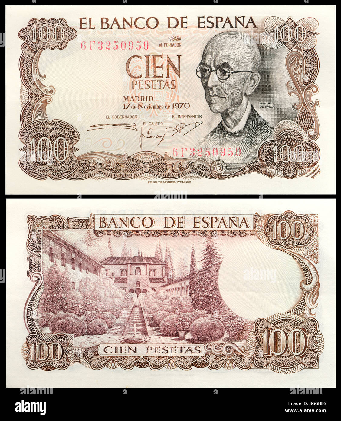 100 pesetas banknote hi-res stock photography and images - Alamy