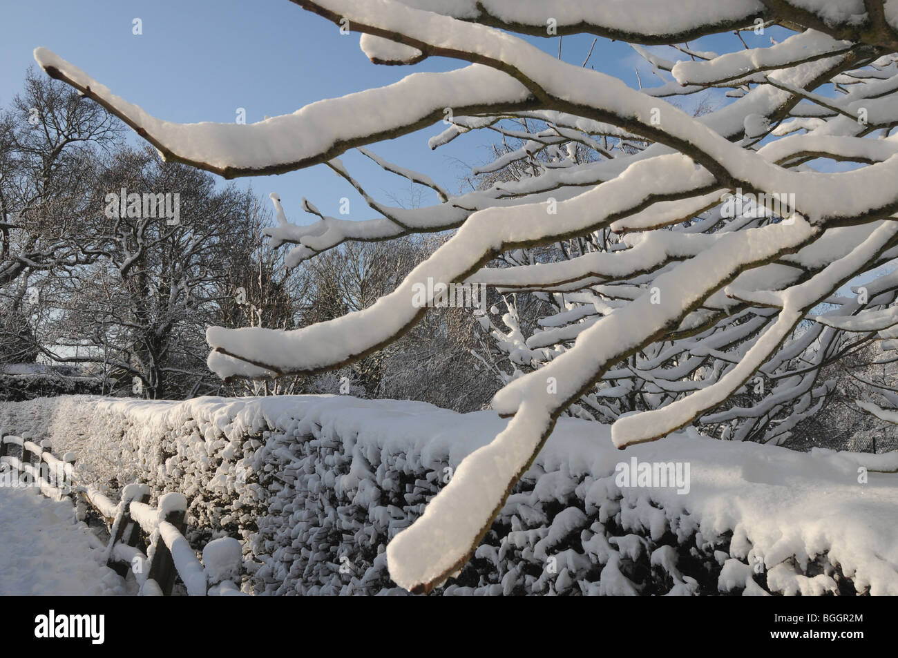Snowfall rural east sussex hi-res stock photography and images - Alamy