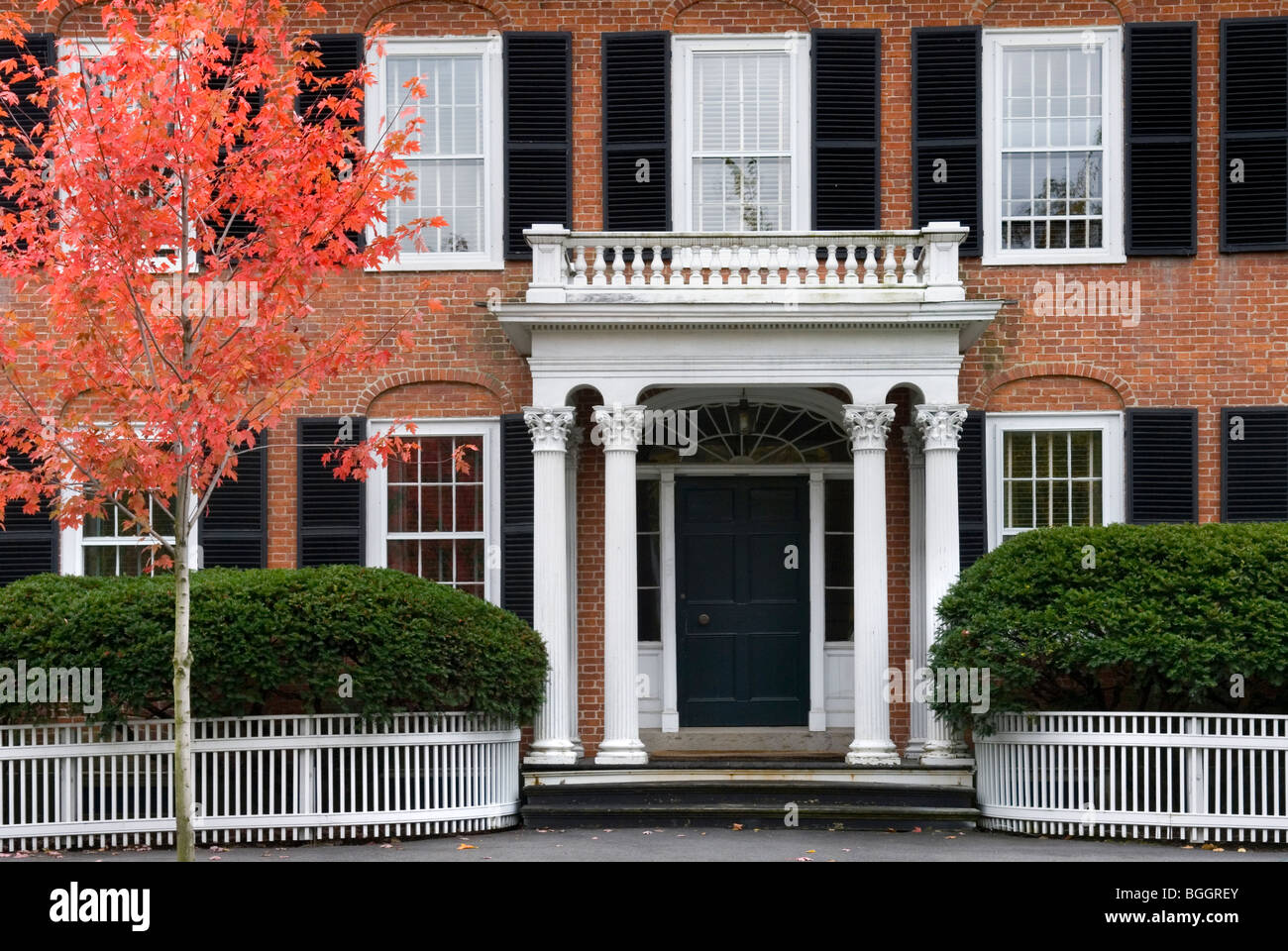 Historic homes and buildings of Woodstock Vermont USA Stock Photo Alamy