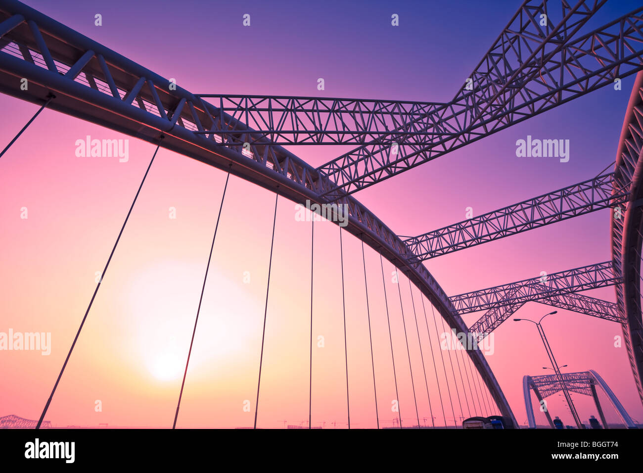 Bridge sky sun hi-res stock photography and images - Alamy