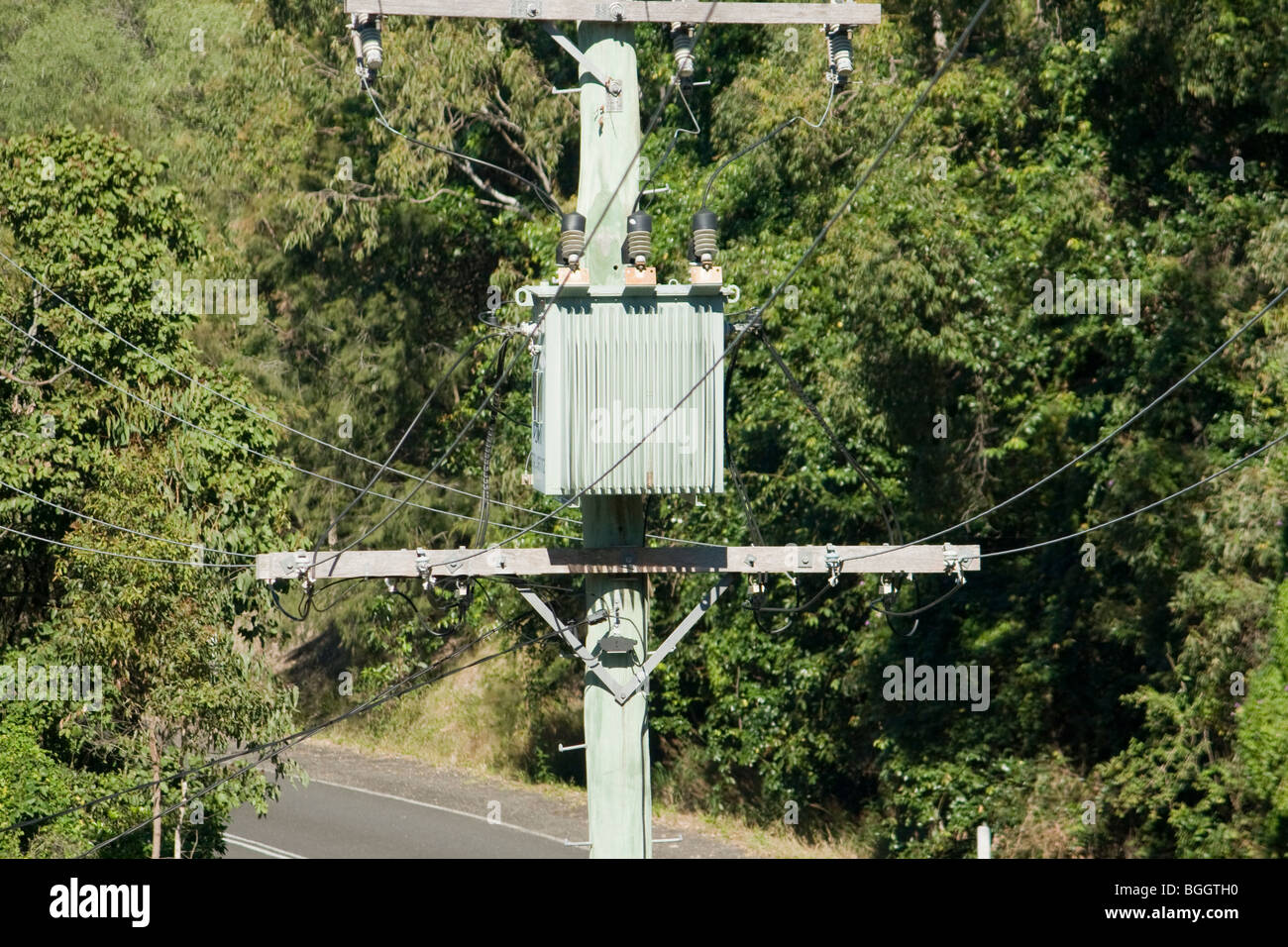 Local Electricity Transformer Stock Photo - Alamy