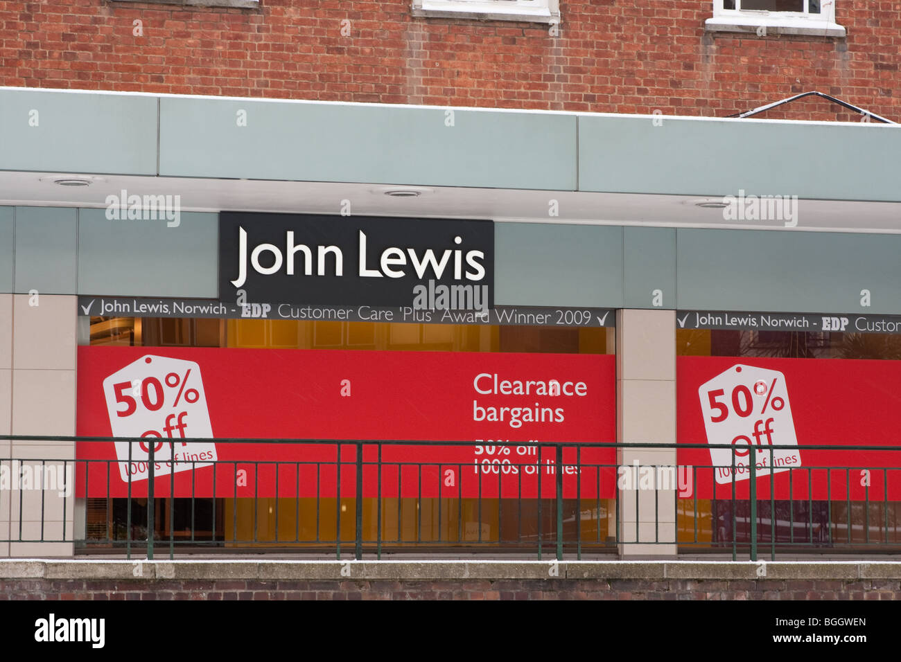 John Lewis Department store - January sales around Norwich in the Stock Photo: 27416109 - Alamy
