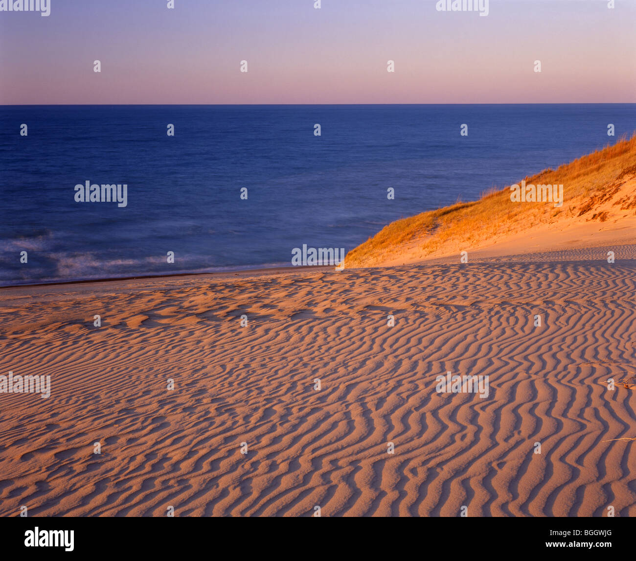 INDIANA Patterns in the sand on Mount Baldy a sand dune on the shores