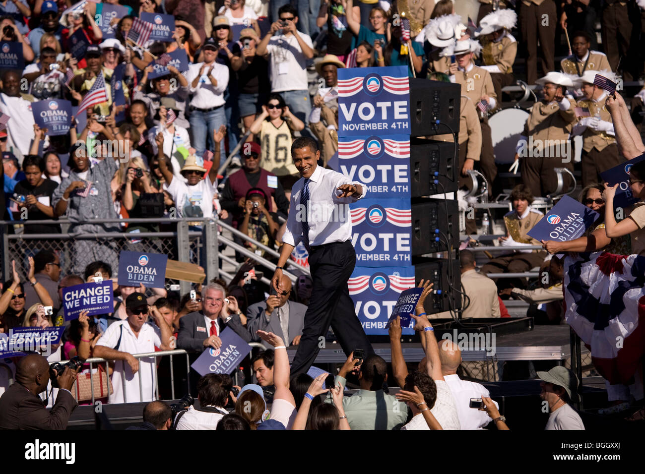 Obama Rally Stadium Cameron stadium hi-res stock photography and images - Alamy