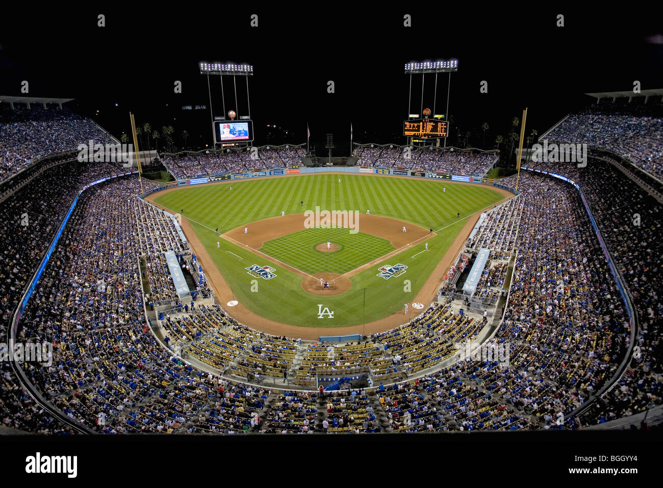 Grandstands overlooking home plate at National League Championship